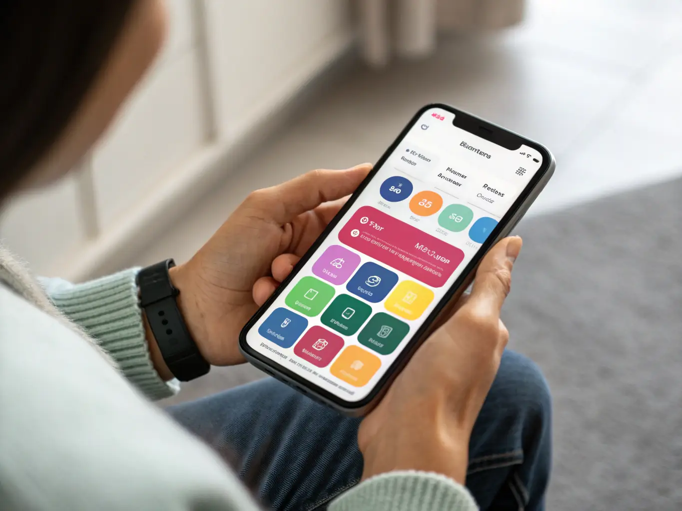 A visually appealing advertisement displayed on a mobile device, showcasing a new automotive product or service, with a focus on user engagement and click-through rates.